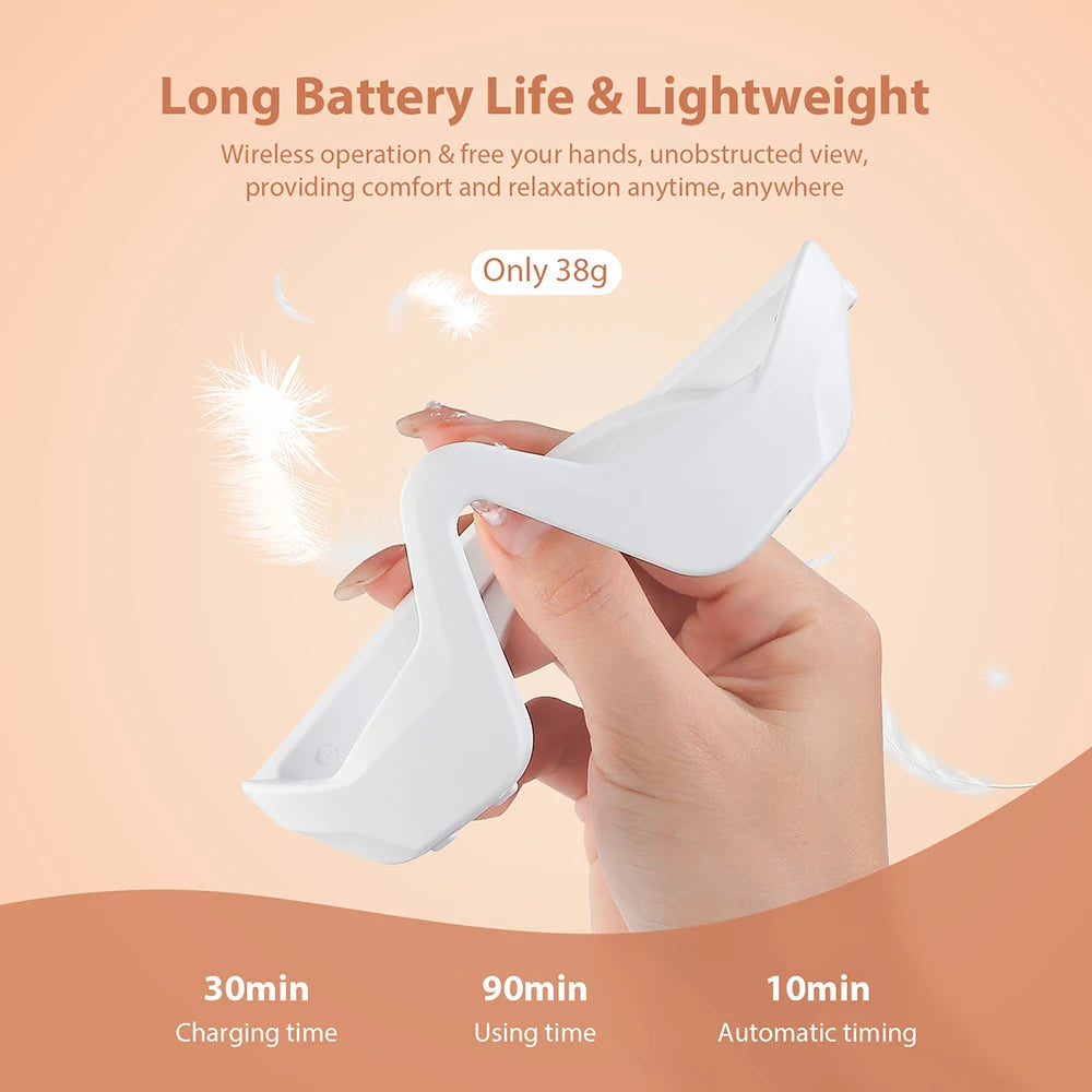 Red Light Eye Massager Glasses – Warmth & Vibration