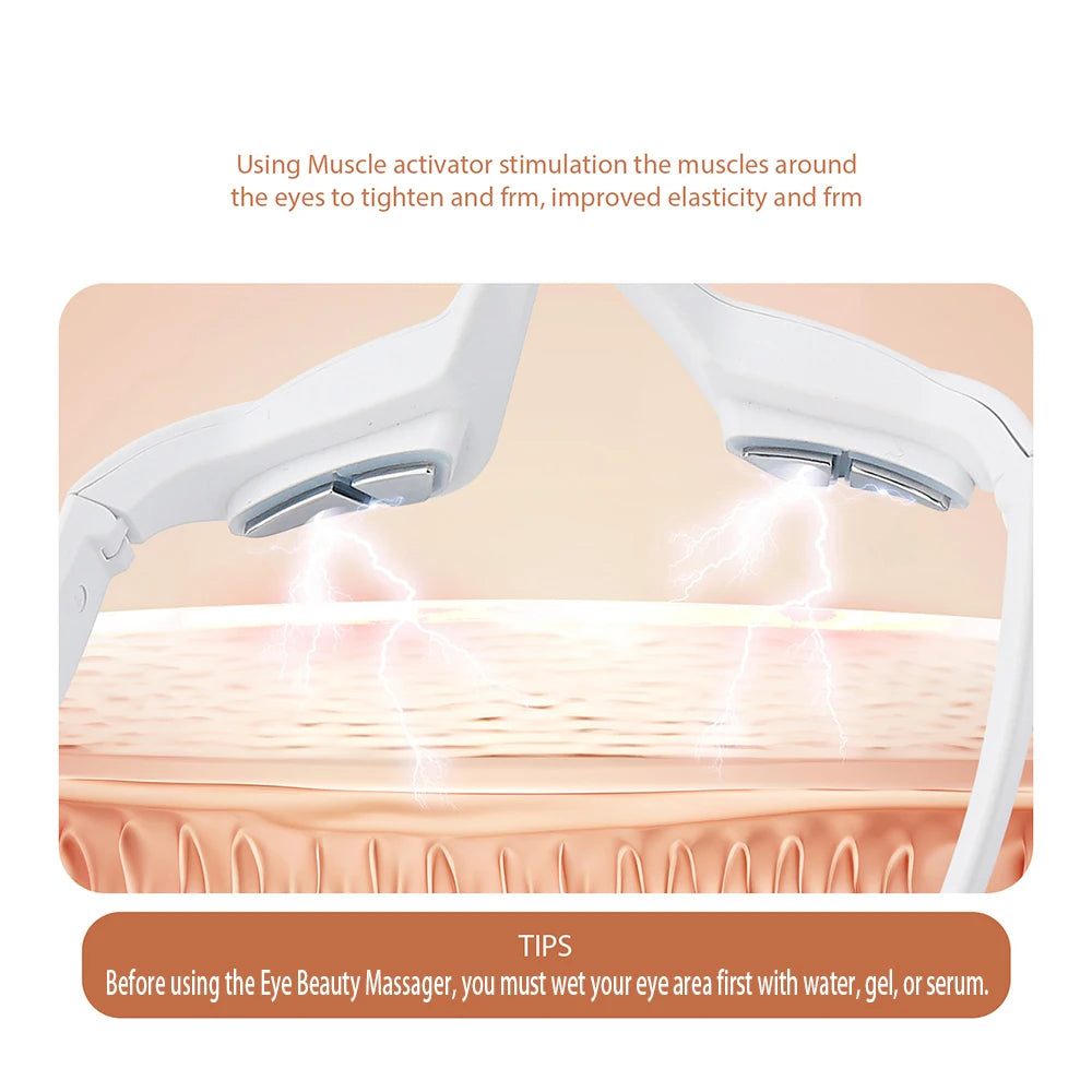 Red Light Eye Massager Glasses – Warmth & Vibration