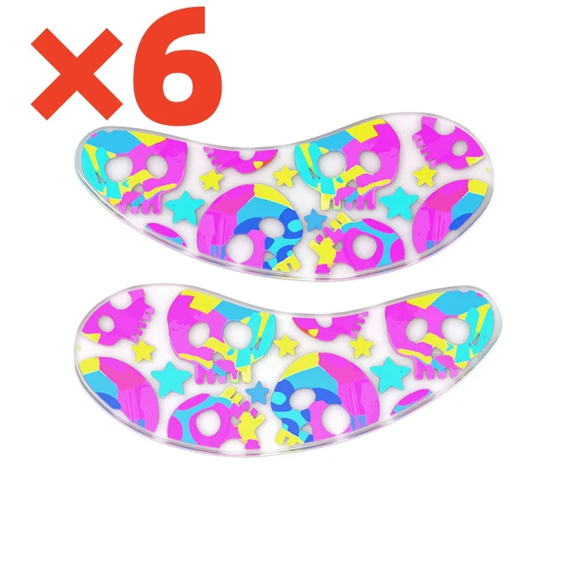 Reusable Silicone Under-Eye Patches – 6 Pairs