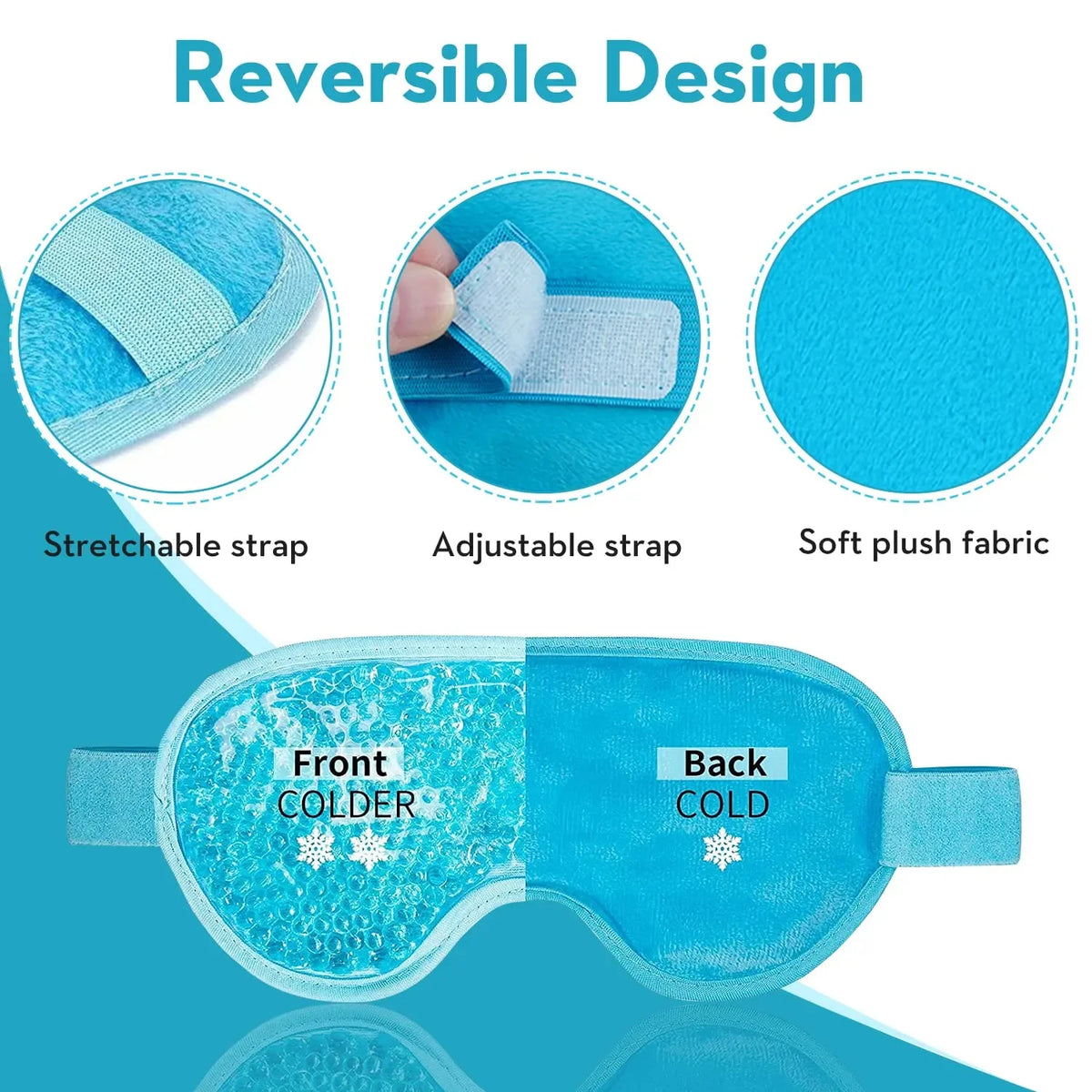 Hot & Cold Gel Eye Mask for Puffy, Tired Eyes