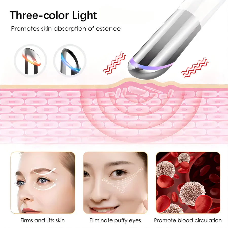 3-in-1 Eye Care Wand – Warmth, Light & Vibration