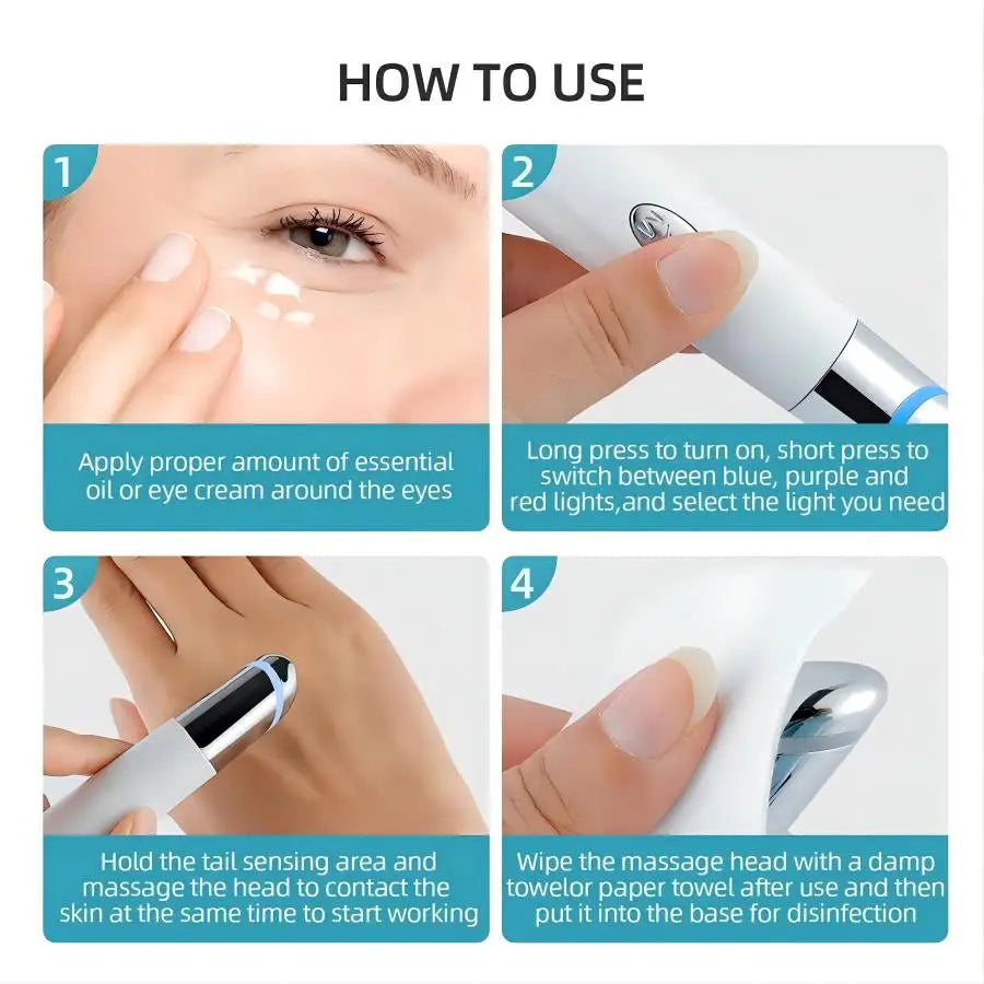 3-in-1 Eye Care Wand – Warmth, Light & Vibration