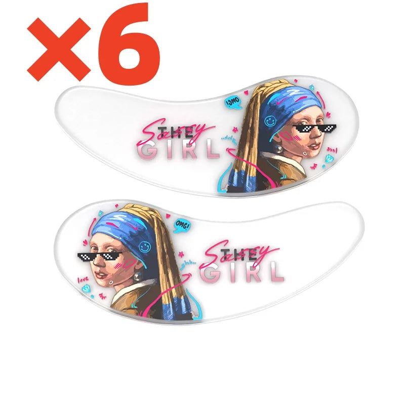Reusable Silicone Under-Eye Patches – 6 Pairs